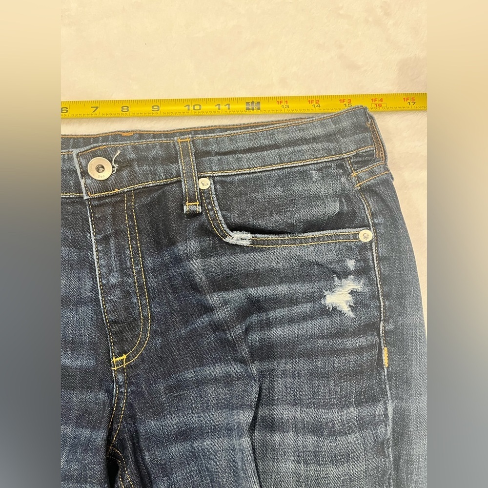 rag & bone Dre Low-Rise Slim Boyfriend Jeans - Harper Wash - Size 27 - Picture 5 of 12